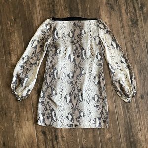 Zara Silk Snakeskin Dress